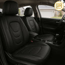 Kit Capa Para Banco de Carro em Couro Legítimo Universal Flatcar + BRINDES: Tapetes Automotivos