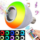 Lâmpada LED Bluetooth com Caixa de Som e Controle Remoto 12W
